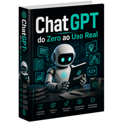 Capa do livro Curso de Inteligência Artificial com ChatGPT para Iniciantes