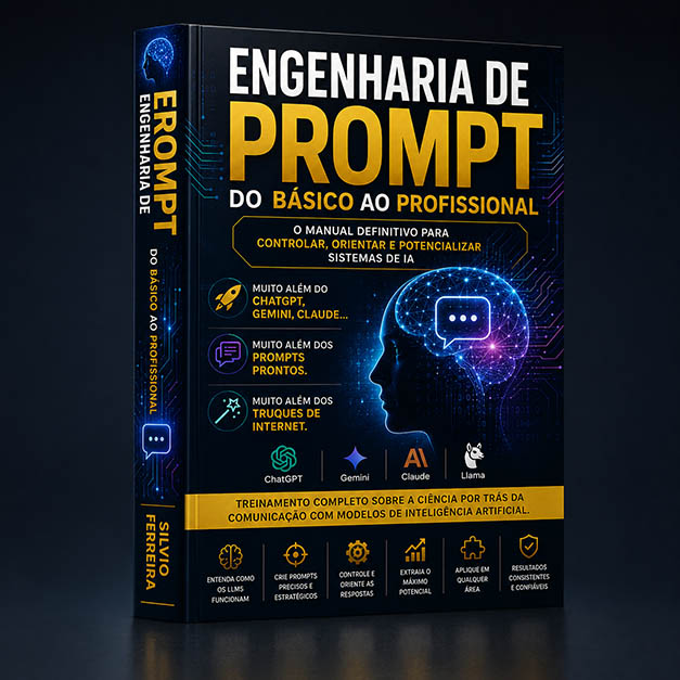 Capa do livro Engenharia de Prompts — Curso Completo
