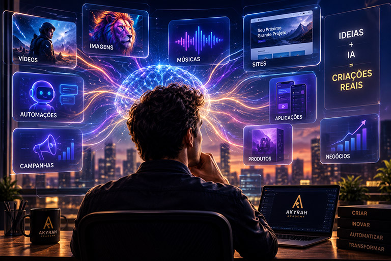 A mente humana utilizando a Inteligência Artificial como multiplicadora de criatividade