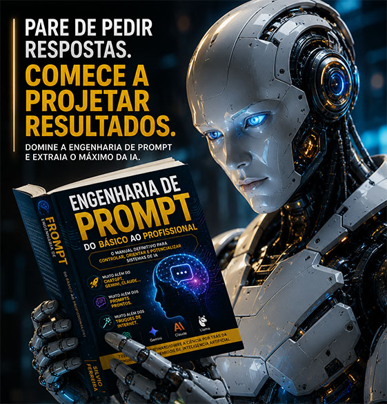 Arte complementar do livro Engenharia de Prompts — Curso Completo